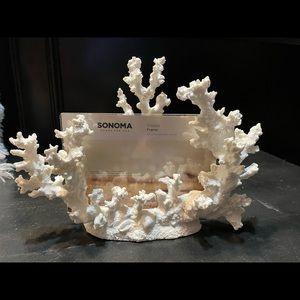 NEW white coral picture holder